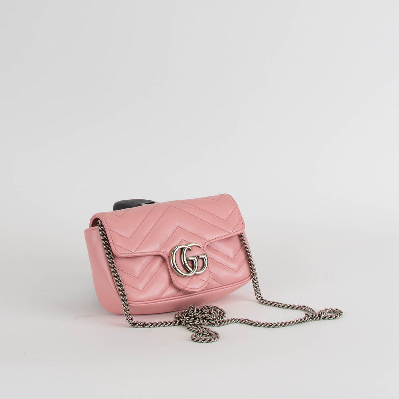 Gucci Marmont Super Mini Bag in Pale Pink