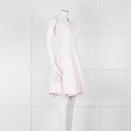Antonino Valenti Pale Pink Knitted Fit and Flare Dress