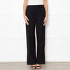 Vince Black Elastic Waist Wide Leg Trousers