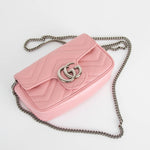 Gucci Marmont Super Mini Bag in Pale Pink