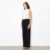 Vince Black Elastic Waist Wide Leg Trousers