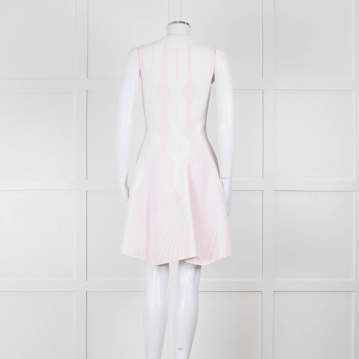 Antonino Valenti Pale Pink Knitted Fit and Flare Dress