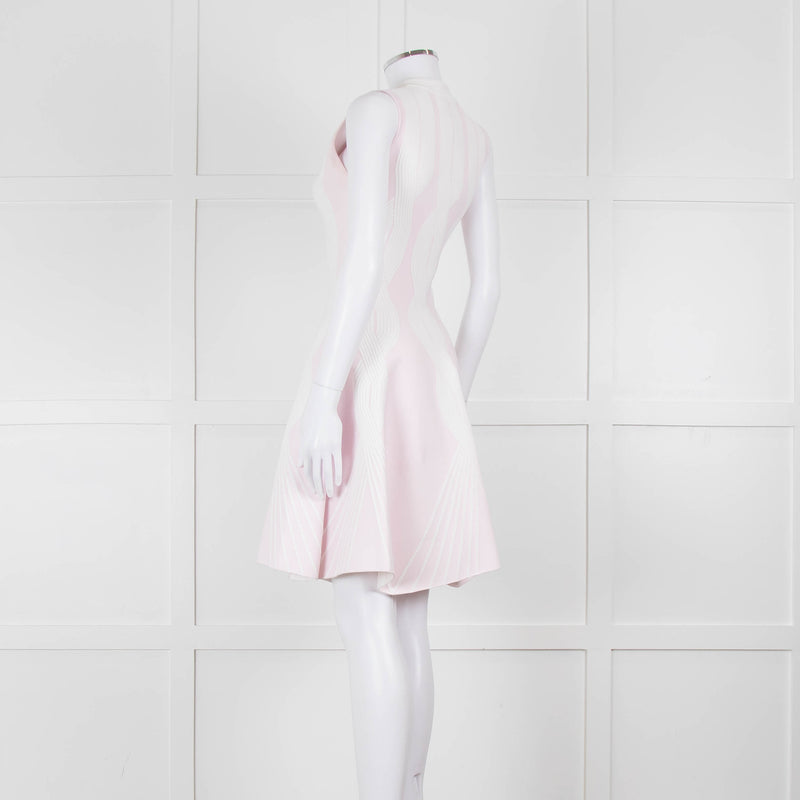 Antonino Valenti Pale Pink Knitted Fit and Flare Dress