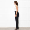 Vince Black Elastic Waist Wide Leg Trousers