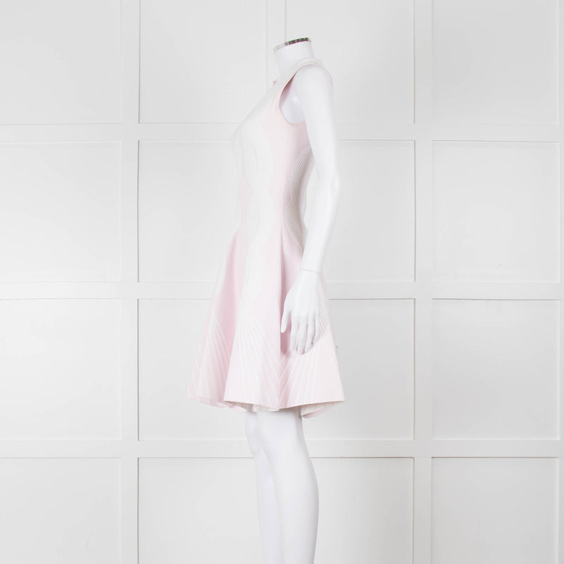 Antonino Valenti Pale Pink Knitted Fit and Flare Dress