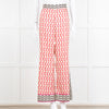 Sandro x Louis Barthelemy Pink Red Wavy Stripe Pattern Trousers