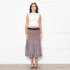 Baum und Pferdgarten Cream Brown Lurex Pleated Knitted Skirt