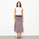 Baum und Pferdgarten Cream Brown Lurex Pleated Knitted Skirt