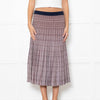 Baum und Pferdgarten Cream Brown Lurex Pleated Knitted Skirt