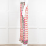 Sandro x Louis Barthelemy Pink Red Wavy Stripe Pattern Trousers