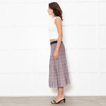 Baum und Pferdgarten Cream Brown Lurex Pleated Knitted Skirt