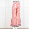 Sandro x Louis Barthelemy Pink Red Wavy Stripe Pattern Trousers