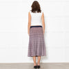 Baum und Pferdgarten Cream Brown Lurex Pleated Knitted Skirt