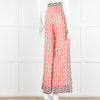 Sandro x Louis Barthelemy Pink Red Wavy Stripe Pattern Trousers