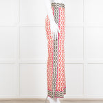 Sandro x Louis Barthelemy Pink Red Wavy Stripe Pattern Trousers