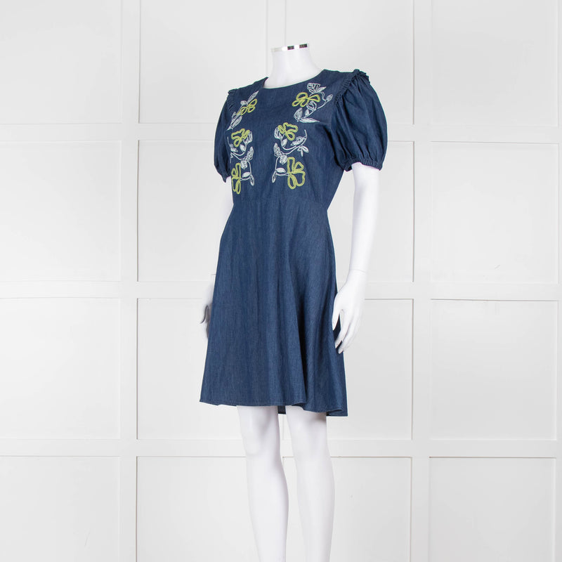 Paul Smith Chambray Embroidered Dress