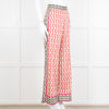 Sandro x Louis Barthelemy Pink Red Wavy Stripe Pattern Trousers