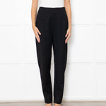 Toteme Black High Waisted Wool Mix Trousers