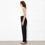 Toteme Black High Waisted Wool Mix Trousers