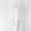 Me + Em Cream Sheer Sleeve Long Sleeve Top