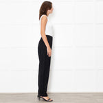 Toteme Black High Waisted Wool Mix Trousers