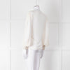 Me + Em Cream Sheer Sleeve Long Sleeve Top