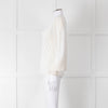 Me + Em Cream Sheer Sleeve Long Sleeve Top