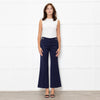 Escada Blue Flared Leg Trousers