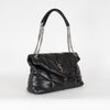 Saint Laurent Medium Black Puffer Qulited Bag