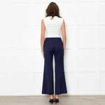 Escada Blue Flared Leg Trousers
