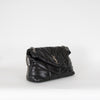Saint Laurent Medium Black Puffer Qulited Bag