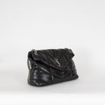 Saint Laurent Medium Black Puffer Qulited Bag