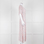 Faithfull The Brand Multicoloured Floral Dress With Short Puff Sleeves & Gathered Waist