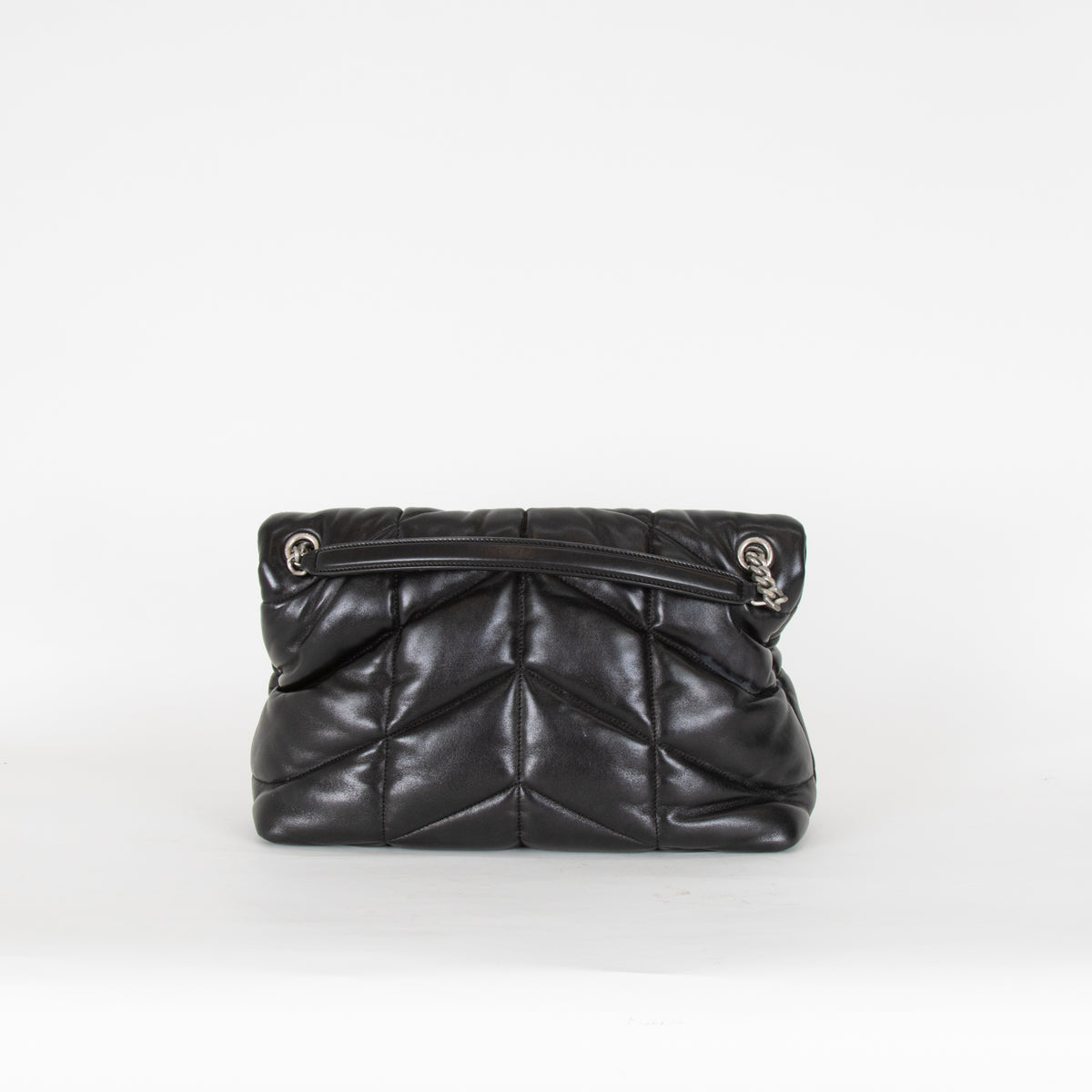 Saint Laurent Medium Black Puffer Qulited Bag