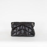 Saint Laurent Medium Black Puffer Qulited Bag