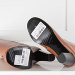 Brooks Brothers Tan Chunky Heel Knee Boots