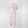 Faithfull The Brand Multicoloured Floral Dress With Short Puff Sleeves & Gathered Waist
