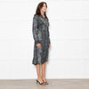 Delicatelove Black Animal Print Shirt Dress