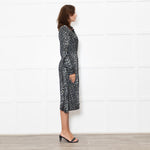Delicatelove Black Animal Print Shirt Dress