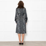 Delicatelove Black Animal Print Shirt Dress