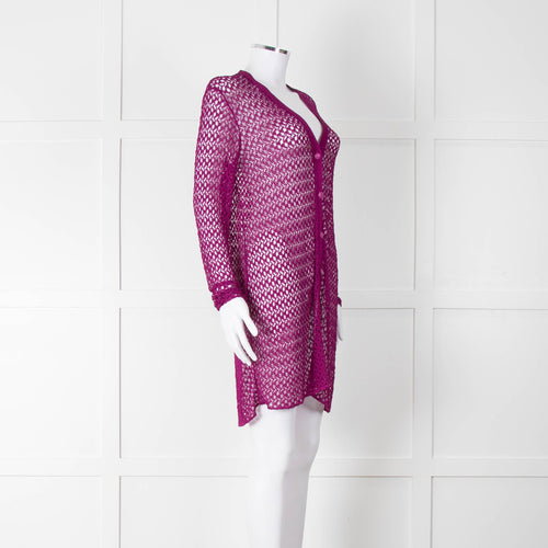Missoni Purple Long Cardigan