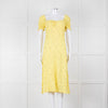 Faithfull The Brand Evelyn La Fica Yellow Floral Print Dress