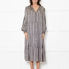Dea Kudibal Black And Beige Link Print Silk Dress