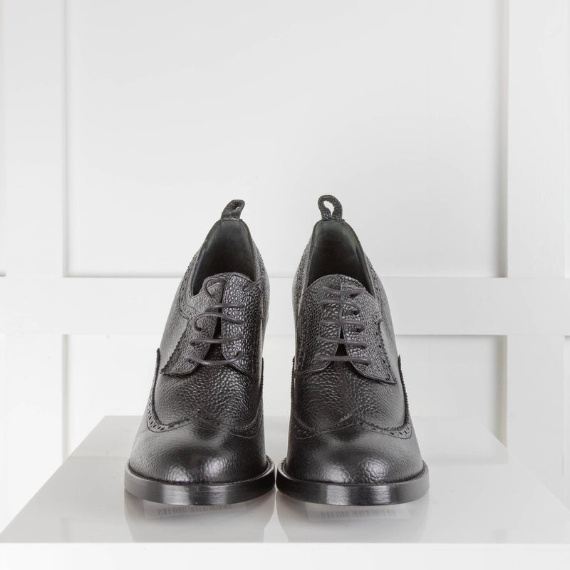 Brooks Brothers Black Heeled Brogues