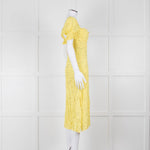 Faithfull The Brand Evelyn La Fica Yellow Floral Print Dress