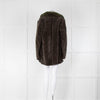 Max Mara Green Wool Front Shearling Back Short Coat