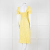 Faithfull The Brand Evelyn La Fica Yellow Floral Print Dress