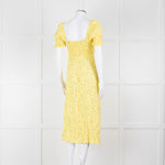Faithfull The Brand Evelyn La Fica Yellow Floral Print Dress