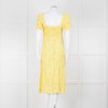 Faithfull The Brand Evelyn La Fica Yellow Floral Print Dress