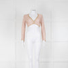 Missoni Pale Pink With Gold Knit Long Sleeve Top
